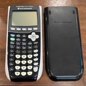 Texas Instruments TI-84 Plus Silver Edition Graphing Calculator - Black